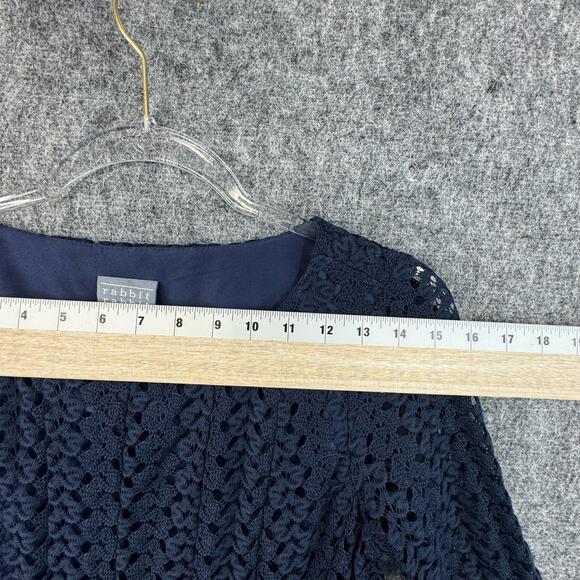Rabbit Rabbit Rabbit Designs Womens Dress Size 6 Navy Fit and Flare - Picture 4 of 13